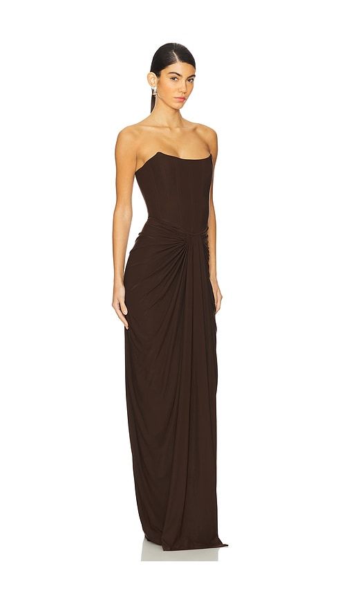 Pearl Gown in Chocolate. - size S (also in XS) - Deme by Gabriella - Modalova