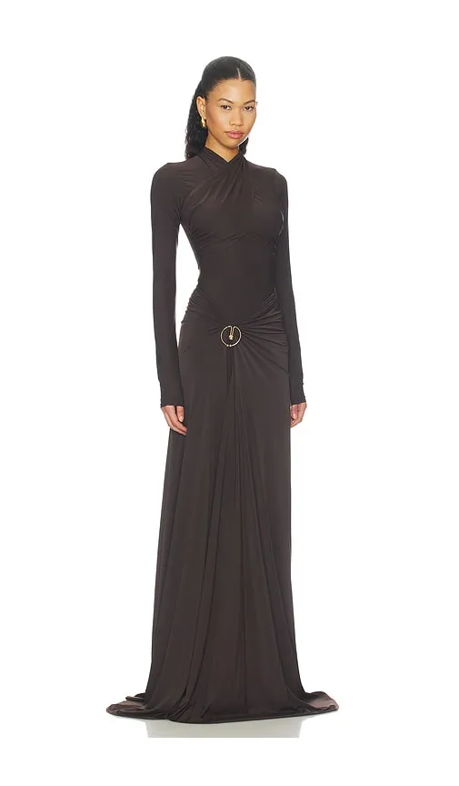 June Gown in Brown. - size S (also in XS) - Deme by Gabriella - Modalova