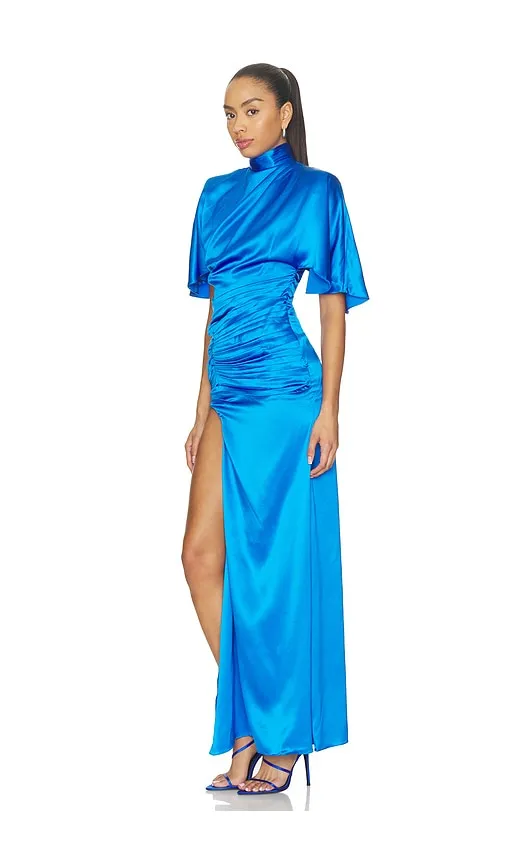 Pheasant Dress in Blue. - size L (also in M, S, XL, XS) - Deme by Gabriella - Modalova