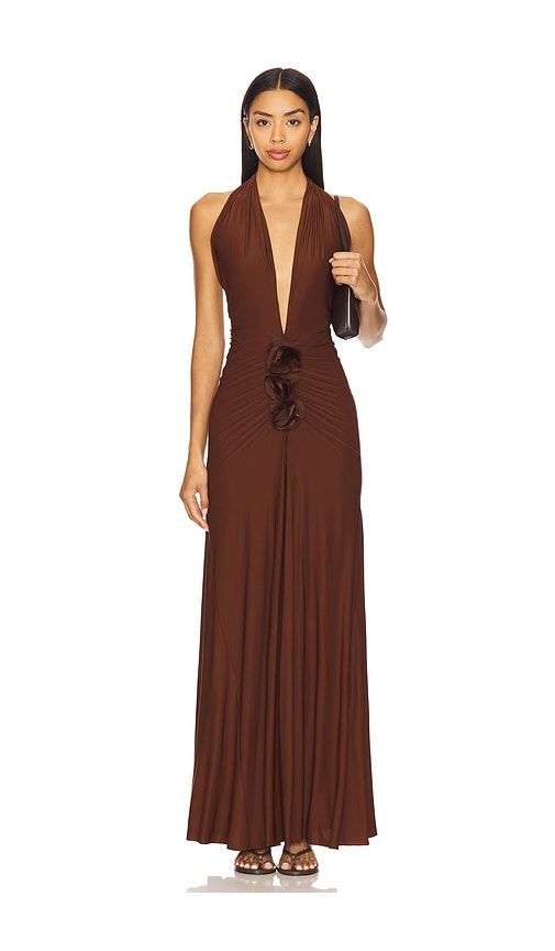 Elida Dress in Chocolate. - size M (also in XS, L) - Deme by Gabriella - Modalova