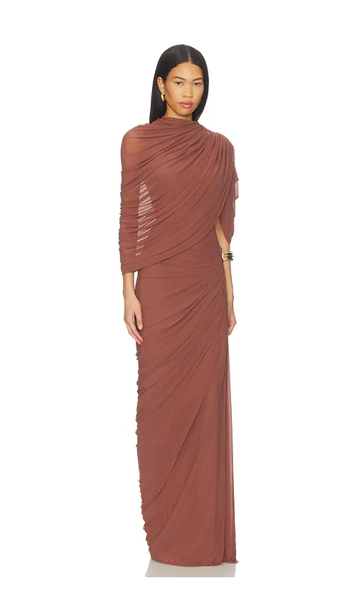 Beth Dress in Cognac. - size L (also in M, S, XS) - Deme by Gabriella - Modalova