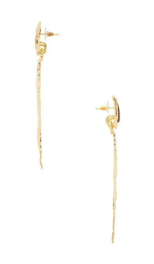 The Amy Earrings in Metallic - Deme by Gabriella - Modalova