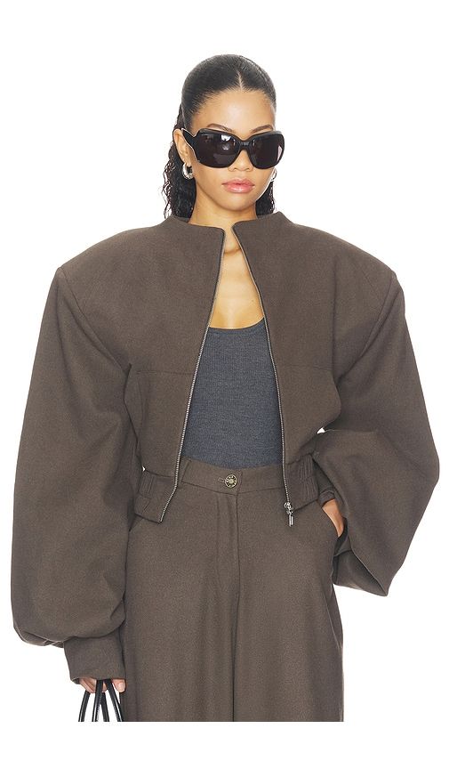 Canna Jacket in Brown. - size L (also in M, S, XL, XS) - Deme by Gabriella - Modalova