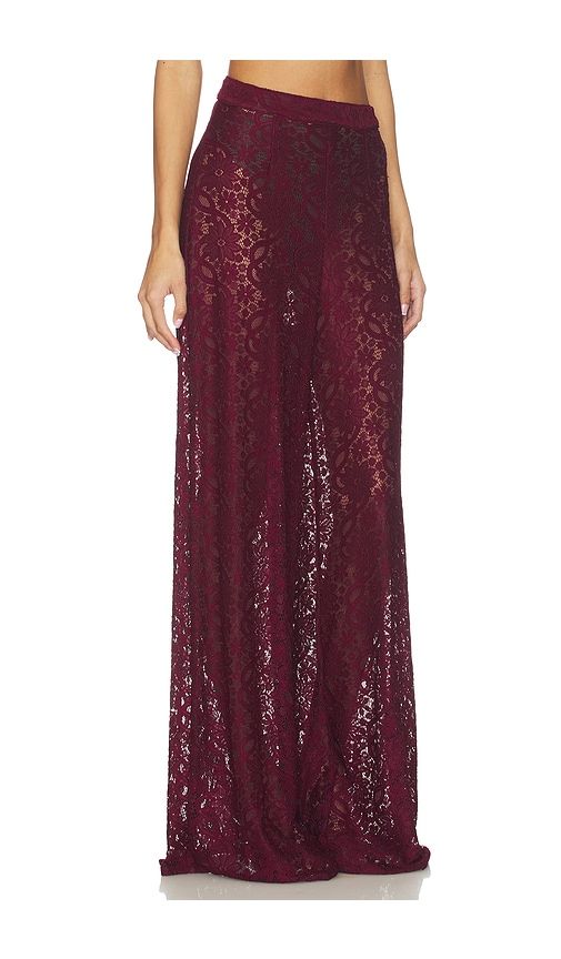 The Kianna Pant in Burgundy. - size M (also in S, XS) - Deme by Gabriella - Modalova