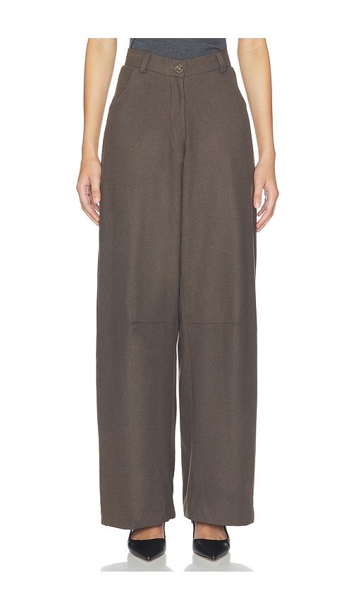 Canna Pants in Brown. - size L (also in M, S, XL, XS) - Deme by Gabriella - Modalova
