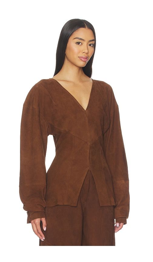 The Chelsea Top in Brown. - size L (also in M) - Deme by Gabriella - Modalova