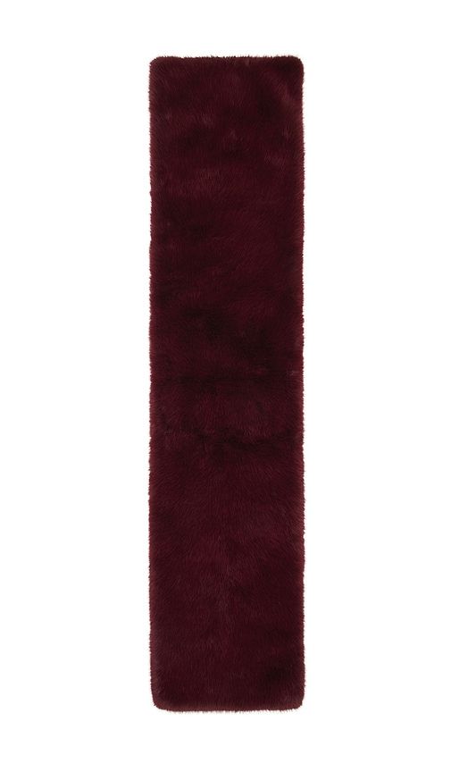 DELFI Yuki Faux Fur Scarf in Wine - DELFI - Modalova