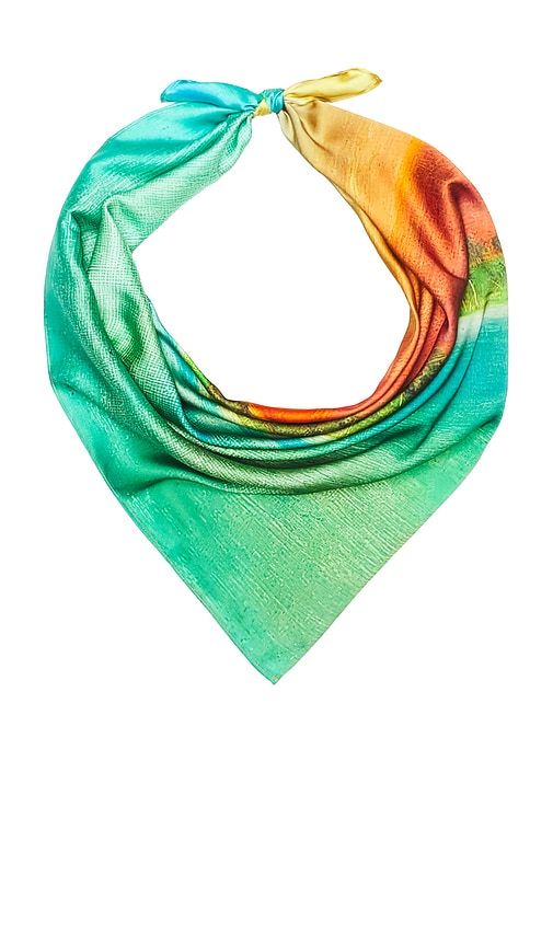 Formentera Silk Head Scarf in - Donde Esteban - Modalova