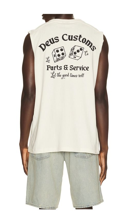 Knucklebones Muscle Tank in White. - size S (also in XL/1X, XXL/2X) - Deus Ex Machina - Modalova