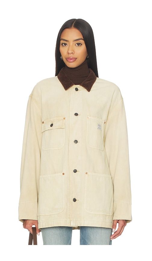 Oversized Chore Jacket in Tan. - size L (also in XXS) - Denimist - Modalova