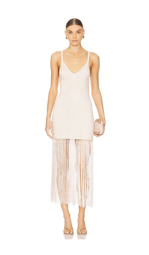 Crochet Sequin Gown in Metallic . - size L (also in M, S) - Dodiee - Modalova