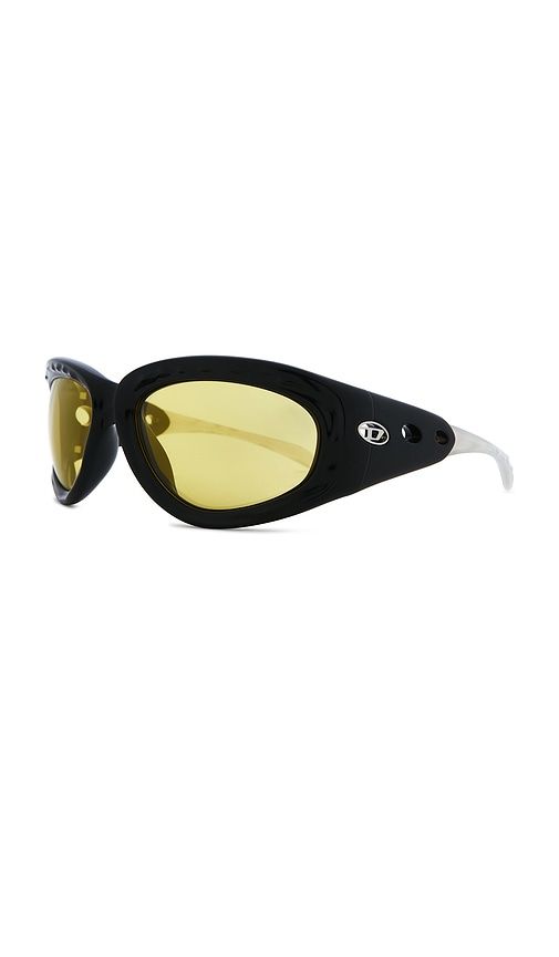 Diesel Oval Sunglasses in Yellow - Diesel - Modalova