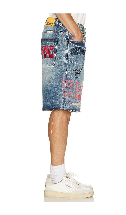 Doodle Denim Shorts in Blue. - size 30 (also in 32, 34, 36) - Diet Starts Monday - Modalova