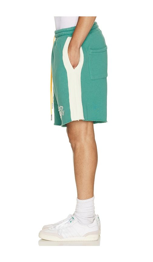 Fleece Panel Shorts in Green. - size L (also in M, S, XL/1X) - Diet Starts Monday - Modalova