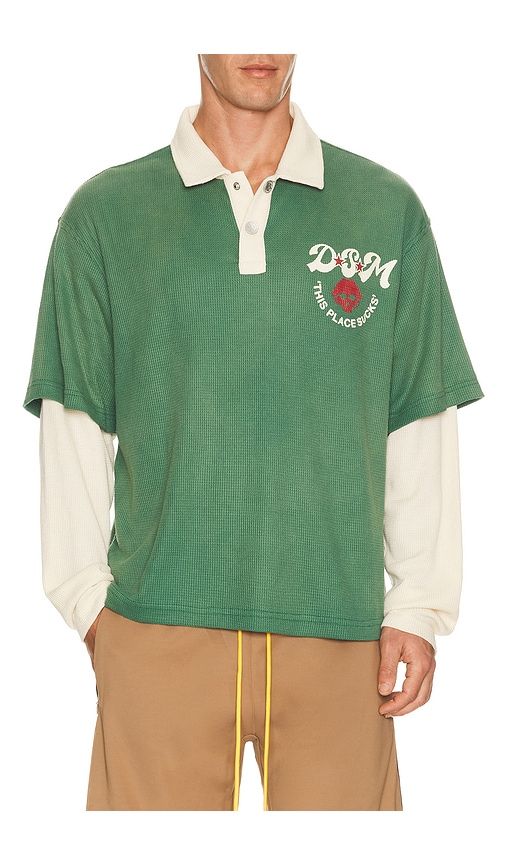 Hollywood Waffle Polo in . - size L (also in M, S, XL/1X) - Diet Starts Monday - Modalova