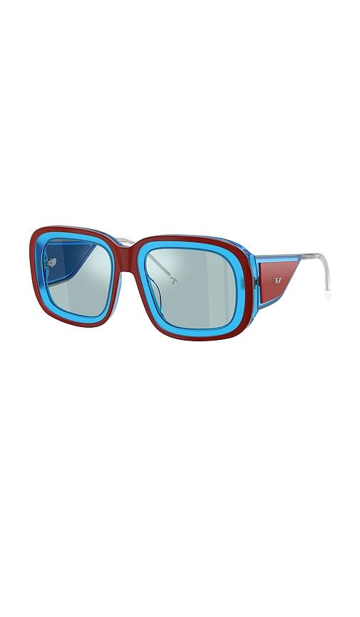 Diesel Square Sunglasses in Blue - Diesel - Modalova