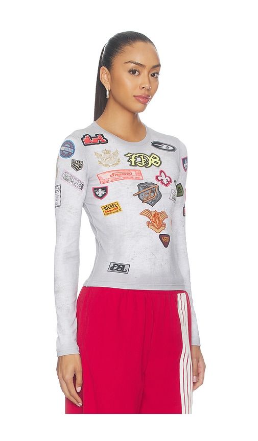 Tele Long Sleeve T-shirt in . - size M (also in S, XS) - Diesel - Modalova
