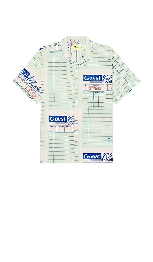 Bar Tab Button Up Shirt in Green. - size L (also in M, S, XL/1X) - Duvin Design - Modalova