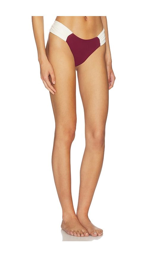 Eclat Bikini Bottom in Burgundy. - size L (also in M, S) - Divino Seas - Modalova