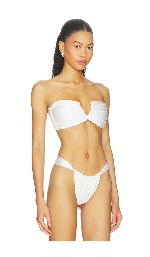 Abigaelle Bikini Top in White. - size M (also in S) - Divino Seas - Modalova