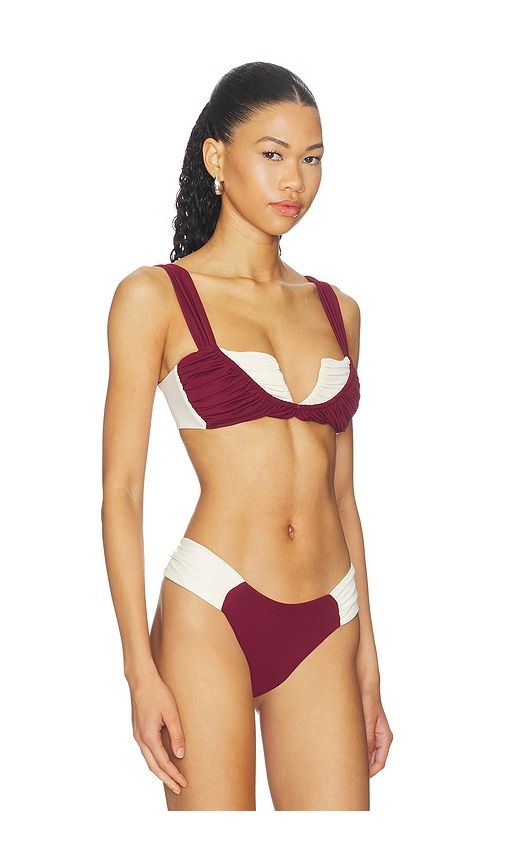 Eclat Bikini Top in Burgundy. - size L (also in XS) - Divino Seas - Modalova