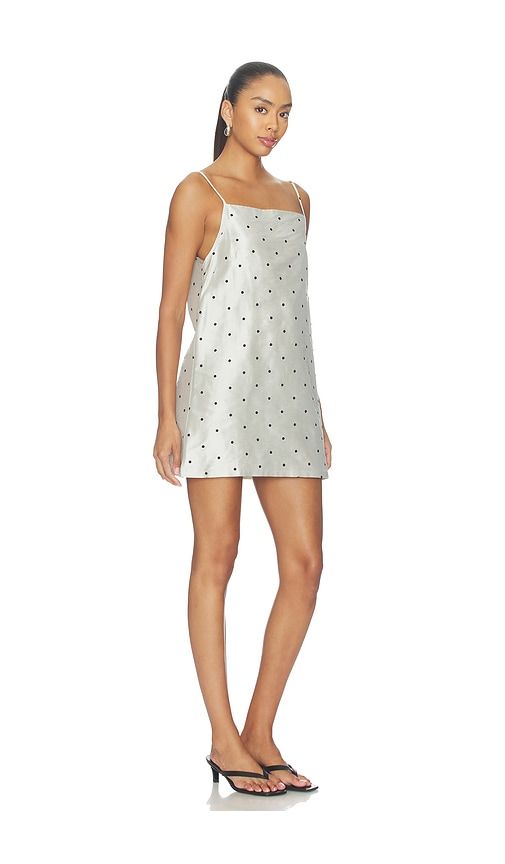 The Taffeta Mini Dress in Black & White. - size M (also in XXS) - DONNI. - Modalova