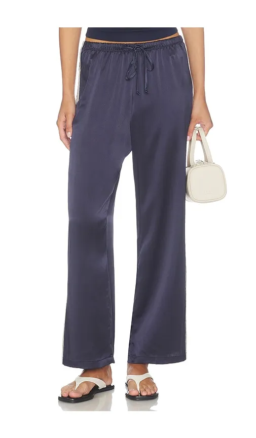 The Silk Lace Stripe Crop Pant in . - size L (also in M, S, XS) - DONNI. - Modalova