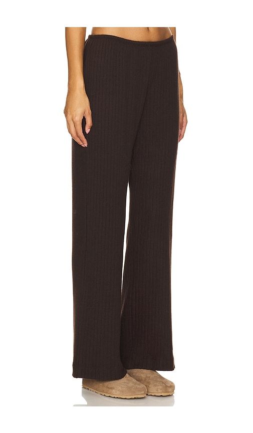The Sweater Rib Simple Pant in Brown. - size L (also in M, S, XS) - DONNI. - Modalova