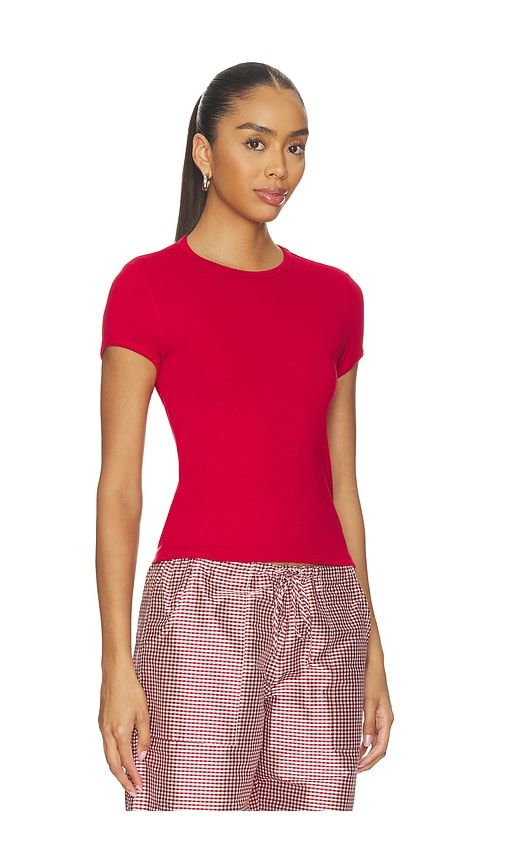 The Baby Rib Baby Tee in Red. - size M (also in S, XS) - DONNI. - Modalova