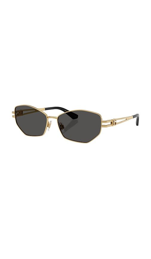 Geometric Sunglasses in Metallic - Dolce & Gabbana - Modalova