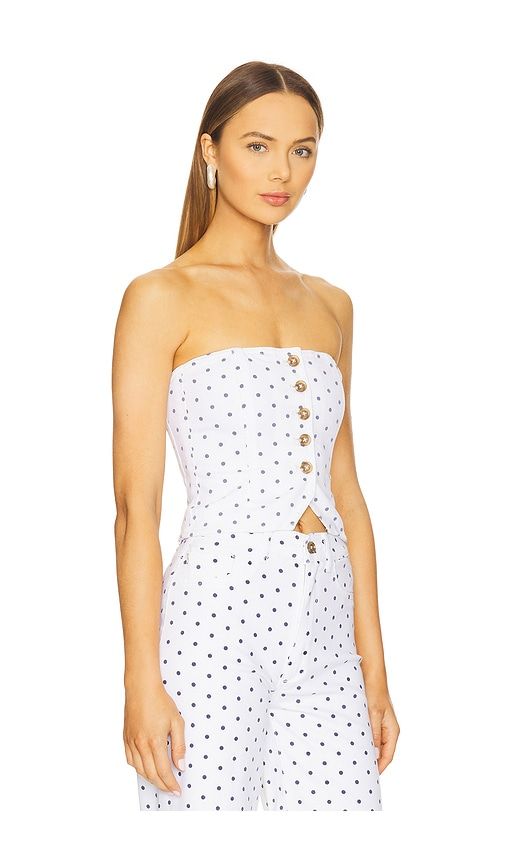 Cropped Bustier Top in White. - size L (also in XS) - DL1961 - Modalova