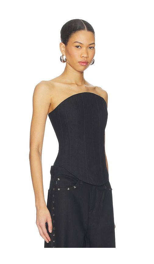 Denim Corset Top in Black. - size M (also in S) - DL1961 - Modalova