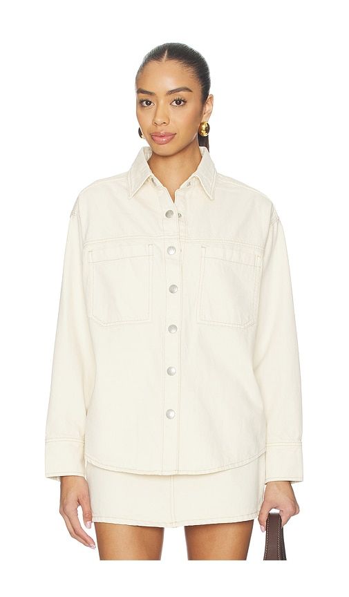 Addison Denim Overshirt in Cream. - size L (also in M, S, XS) - DL1961 - Modalova
