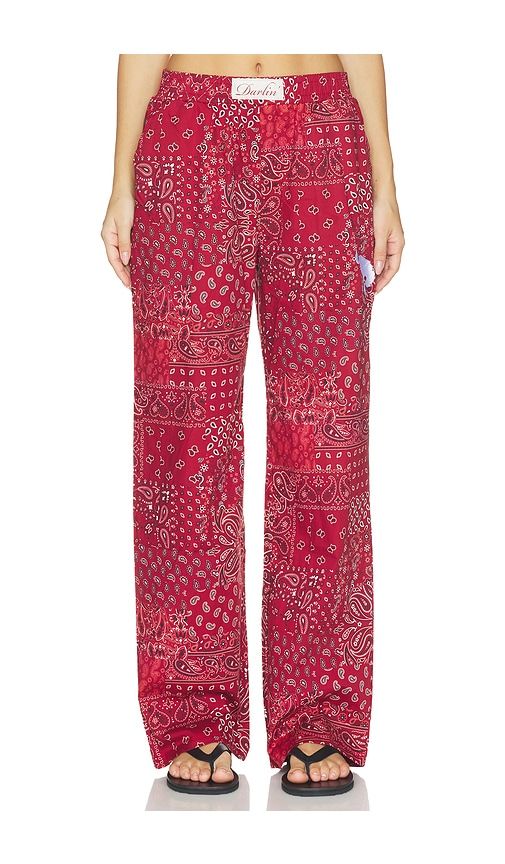 Tomboy Pant in Red. - size L (also in M, S, XS) - Darlin - Modalova