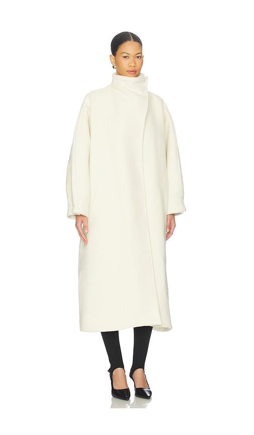 Mia Coat in Ivory - Diana Milkanova Studio - Modalova