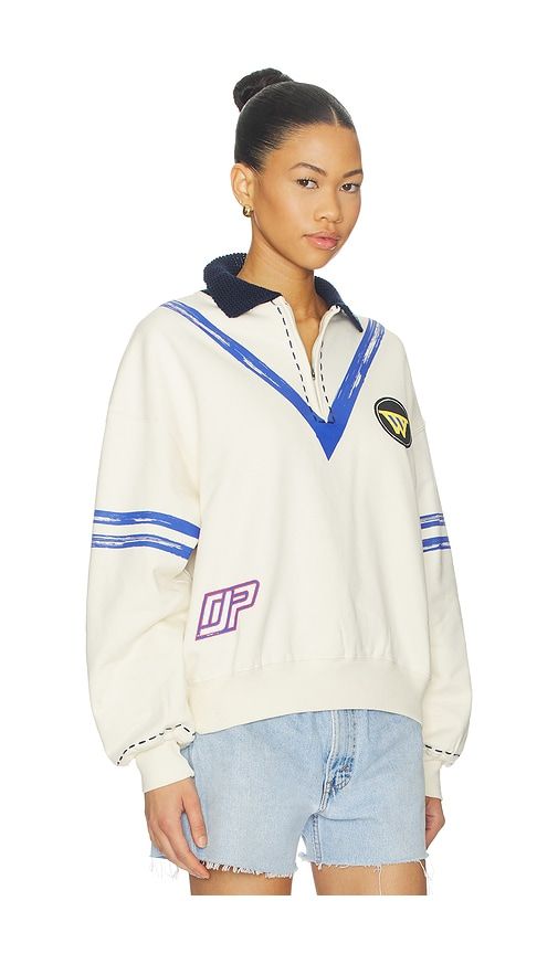 The Letterman Pullover in Cream. - size L (also in M, S, XS) - DANNIJOPRO - Modalova