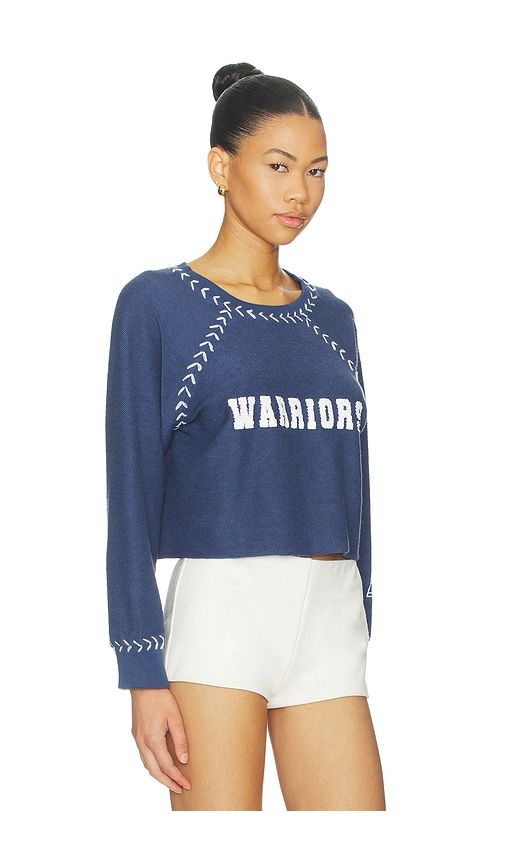 The Courtside Crop Sweatshirt in Navy. - size M (also in S, XS) - DANNIJOPRO - Modalova