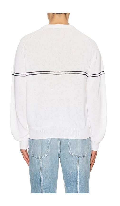 V Neck Striped Sweater in Cream. - size L (also in M, XL/1X) - Dunst - Modalova