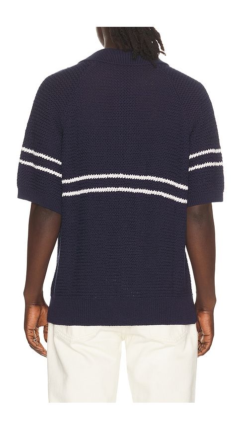 Half Zip Polo in Blue. - size L (also in M) - Dunst - Modalova