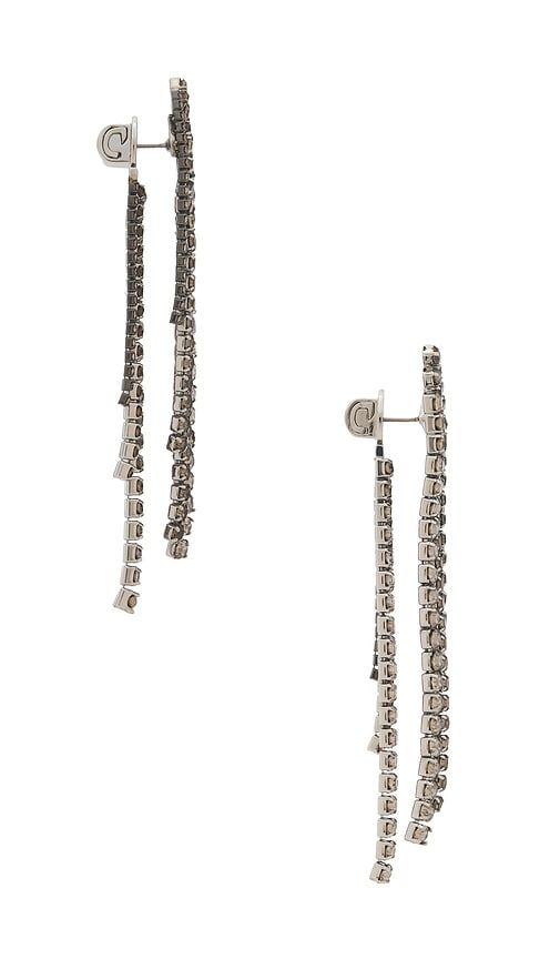 Rue Earring in Metallic - Demarson - Modalova