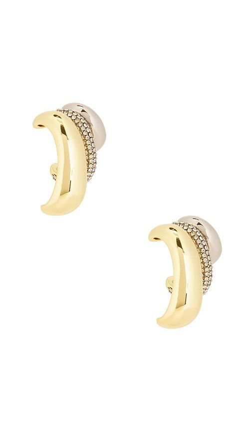 Alexa Trio Ear Cuff in Metallic Gold - Demarson - Modalova