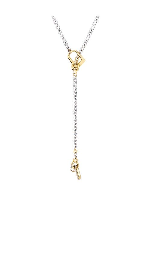 Juno Necklace in Metallic Silver - Demarson - Modalova