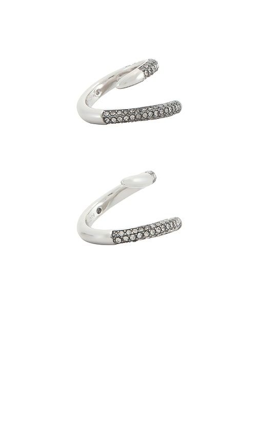 Vesey Duo Ring Set Of 2 in Metallic Silver. - size 6 (also in 7, 8) - Demarson - Modalova