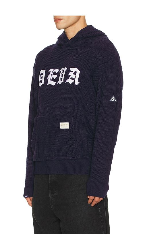Blackletter Knitted Hoodie in . - size L (also in S) - Deva States - Modalova