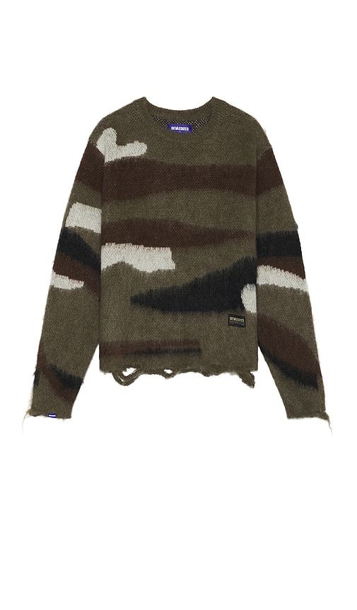 Desert Mohair Crewneck Sweater in Brown. - size M (also in S, XL/1X) - Deva States - Modalova