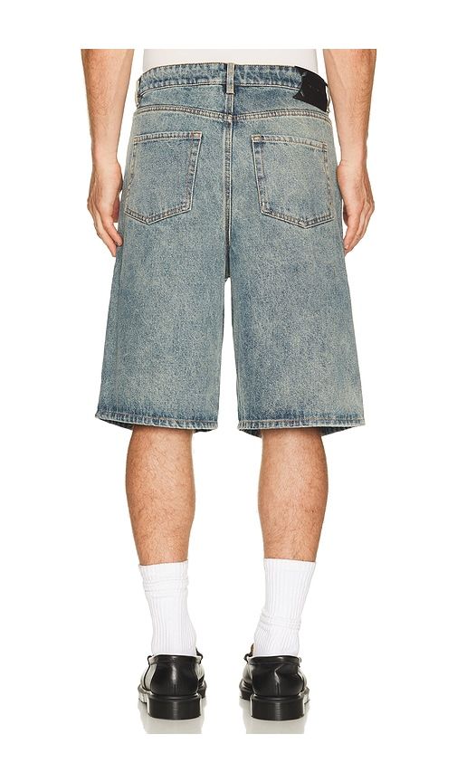 Compact Shield Embroidery Denim Shorts in Blue. - size L (also in S, XL/1X) - Daily Paper - Modalova