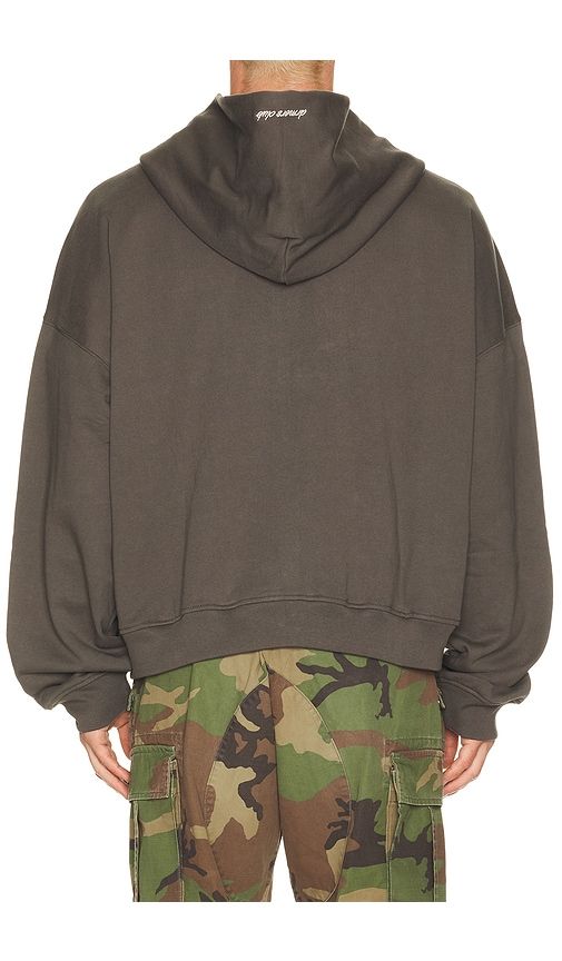 Cursive Zip Up Hoodie in Grey. - size L (also in M, S, XL/1X) - DRMERS CLUB - Modalova