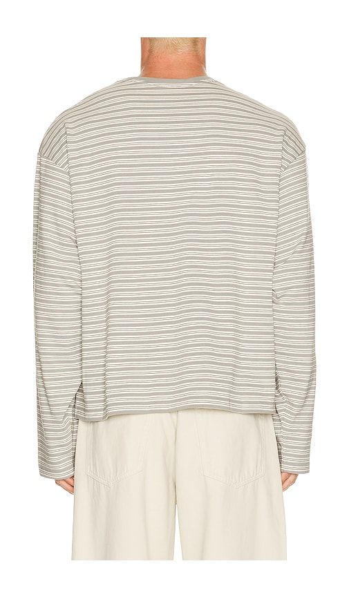 Striped Long Sleeve Tee in Grey. - size L (also in XL/1X) - DRMERS CLUB - Modalova