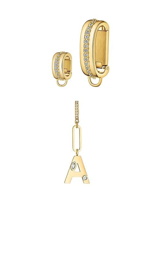 Letter Charm Starter Set in Metallic . - size C (also in A, J, K, M, S) - Dorne - Modalova