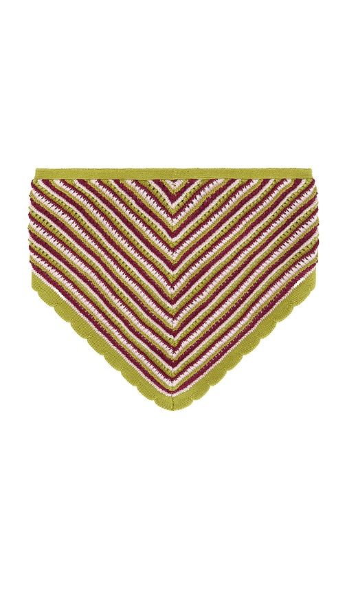 Crochet Bandana in ,Green - De Rococo - Modalova